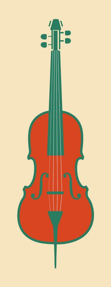 In an orchestra, the violins are divided into two groups: first violin and second violin.