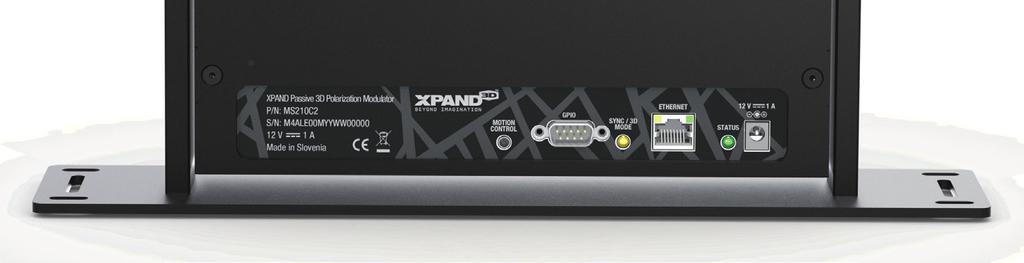 System Overview The XPAND Passive 3D Polarization Modulator Gen2 allows 3D DLP Ready projectors to project stereoscopic video in combination with circular polarized passive 3D glasses.