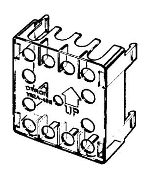 Use P3GA-11 or P3G-08 sockets. Mounting panel Socket Panel cutout Two 4.