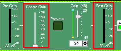 OPTIMIZING GAIN FOR MIC INPUT CHANNELS 1. Under Channel Properties, select the mic input that you want to optimize, as shown below.