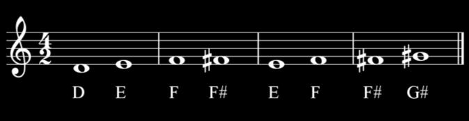 If you go up or down two half steps from one note to another, then those notes are a whole step, or whole tone apart.