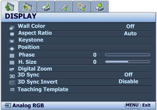 10. When you discover the inversion of the image depth, enable 3D Sync Invert function on the OSD menu to correct the problem. 11. Wear the BenQ 3D glasses, and then enjoy your 3D experience!