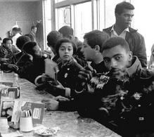PART 5: SOME MAJOR EVENTS IN THE CIVIL RIGHTS MOVEMENT > LET FREEDOM RING 1960 GREENSBORO SIT-IN On February 1, four black students from North Carolina A&T College sat down at a segregated lunch