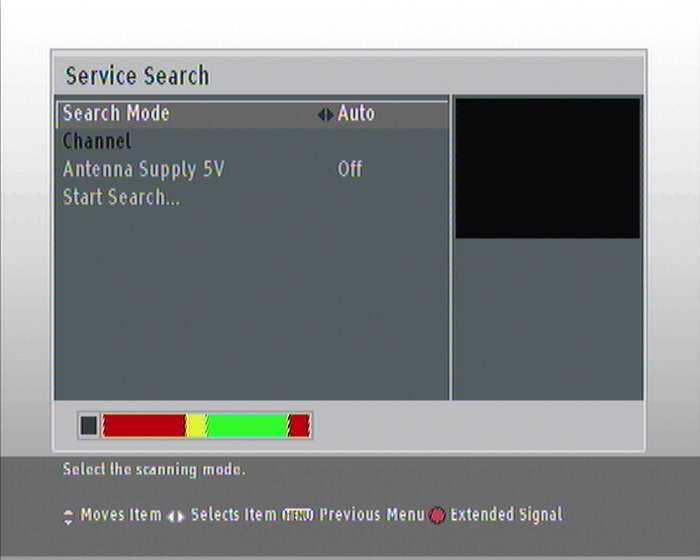 16 Service Search Chapter 3 Service Search After connecting up the digital receiver, you will need to perform a service search. 3.1 Searching broadcasting services To perform service search, select the Installation > Service Search menu.
