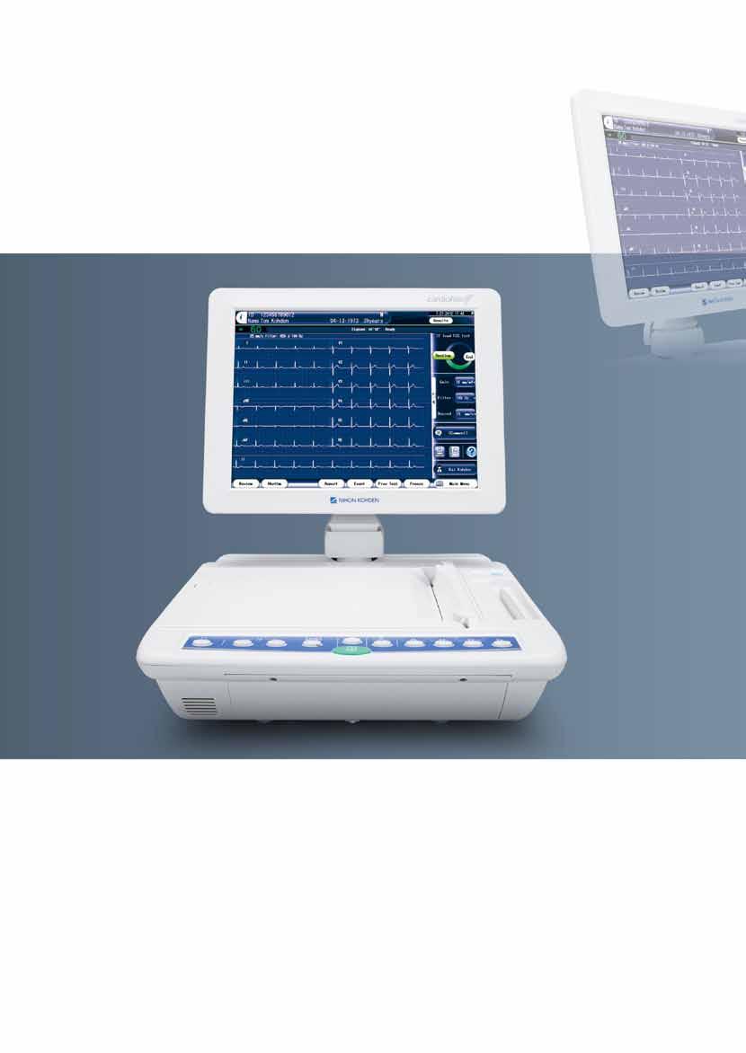 Our ECG-2550 is the result of listening to the needs of cardiologists. Efficient examination is the professional s strongest need.