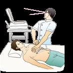 the patient during measurement to help the patient relax.