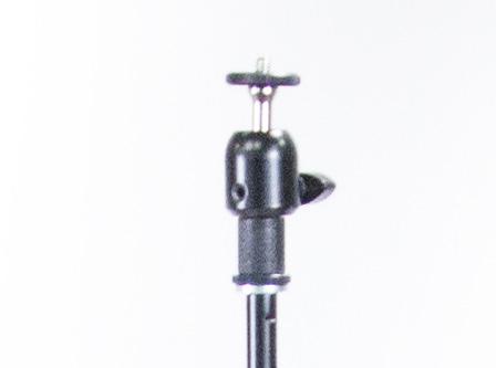 In the middle layer of the kit are three swivel heads.