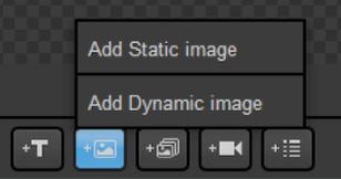 Clicking the +T button will add static text to your graphics layer.