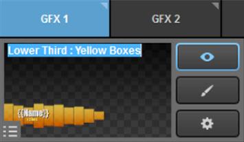 You can adjust other settings for a graphics layer by clicking the gearwheel button.