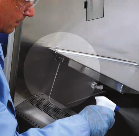 The Pure-Vu Seal, made of flexible and clear material, surrounds the cutout preventing contaminants from escaping while providing ergonomic visibility into the cabinet.
