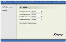 RF Parameters Setup RF output Using the interface below set the required RF settings, once complete click Save