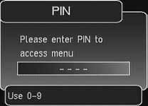6.3.2 Parental Locking via Menu Selection The PIN must be entered to access the Parental Control menu: Enter PIN to access Menu Parental Control Menu The system is supplied with a default PIN.
