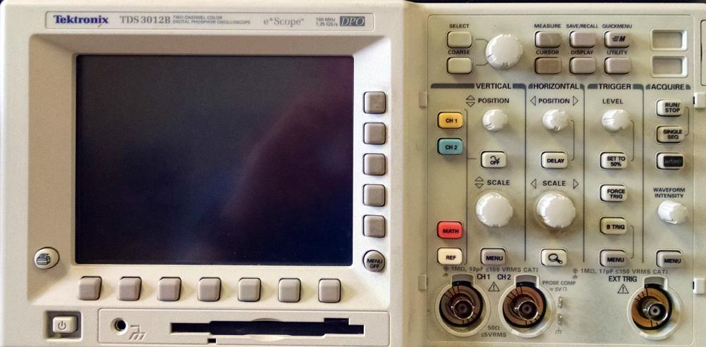 Working with a Tektronix TDS 3012B Oscilloscope EE 310: ELECTRONIC