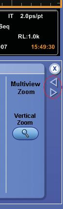 For Window-to-window navigation, click on the forward or back buttons (arrow icons) shown at the right-hand side of the control window, as shown in Figure 22.