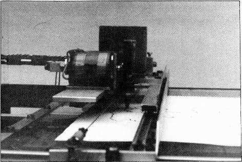 Fig. 15. The pen carriage with the lifting mechanism. The stepper motor is visible behind the pens.