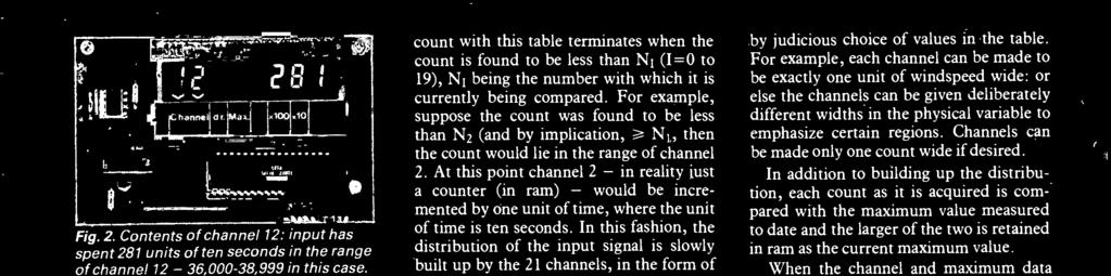 ..N19, then channel 0 extends from 0 to N0-1, channel 1 from No to N1-1, channel 2 from N1 to N2-1 etc., up to channel 19, which covers the range N18 to N19-1.