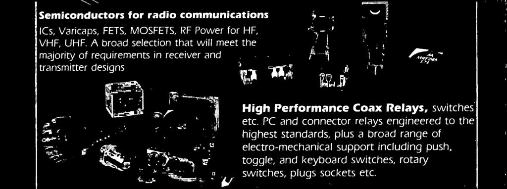 High Performance Coax Relays, switches etc.