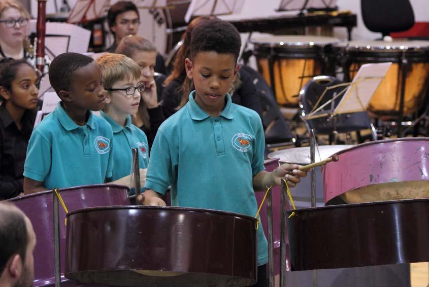 A steel pan teacher has been found, Farley Junior School has acquired a set of steel instruments and lessons are being planned.