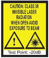 Laser Power and Warning Labels Laser Power and