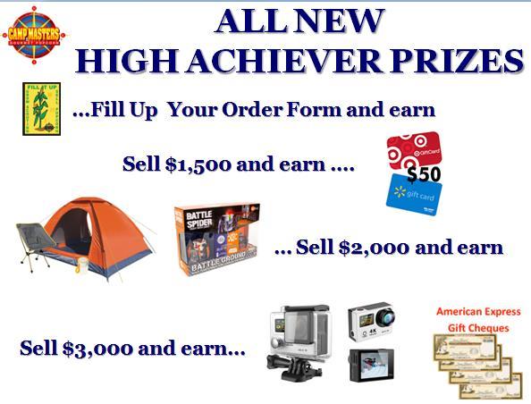 Even MORE Prizes!!! Encourage your Scouts to set goals and earn great rewards.