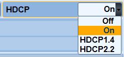 2 sink device STB has to provide the content in UHD format with HDCP2.2 protection Set HDMI Analyzer to emulate a HDCP1.