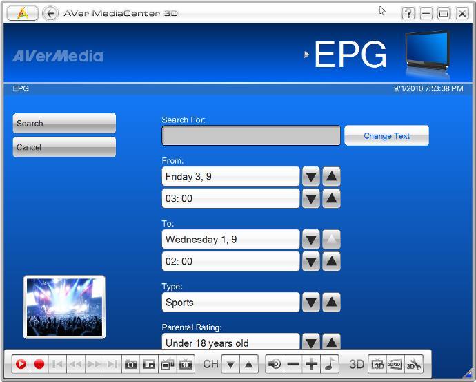 8. Use to go back the EPG page. 9. Select Search Programs to have the advance searching function. 10.