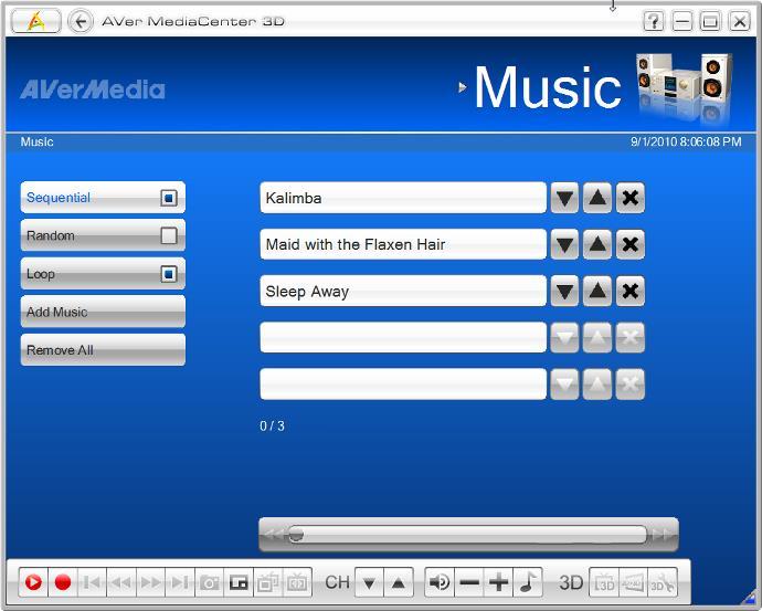 Select Music Add Music and then select the desired folder. 2. Choose the tracks you wish to play.