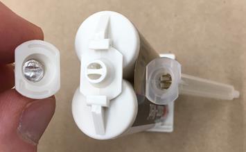 New isolated outlet to prevent cross-contamination The current cap can be installed
