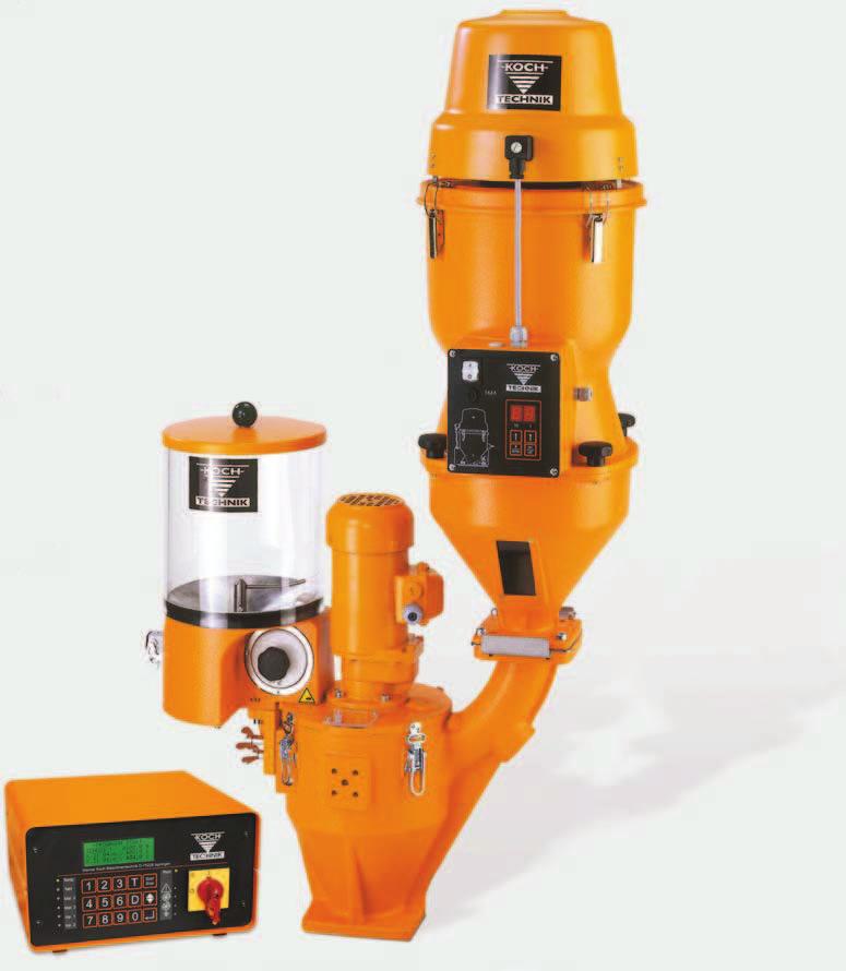 Central Pre-mixers for injection moulding, blow moulding and extrusion