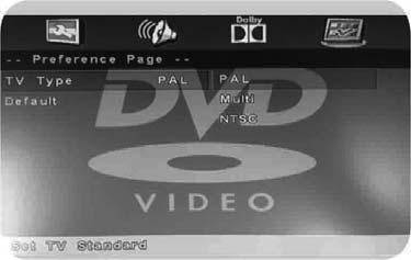 DVD Setup TV Display - Choose from the following options 4:3 Pan Scan PS Traditional picture format, often used on old fi lm 4:3 Letter Box LB Traditional picture which has been adapted for