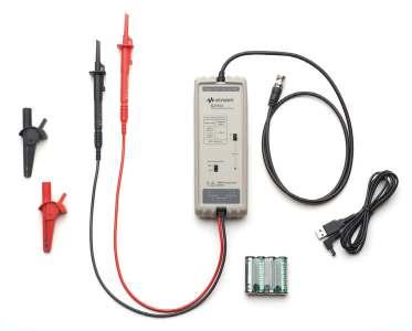 For testing differential CAN signals on the bench or in the field, Keysight recommends either the N2791A, which is a 25 MHz 8-MΩ differential active probe or the N2792A, which is a 200 MHz 1-MΩ