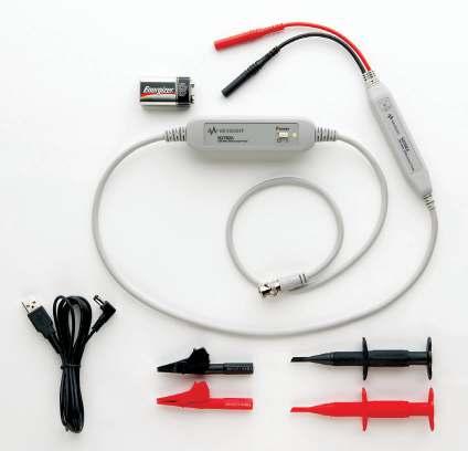 This differential probe head, which is shown in the insert of Figure 5, is compatible with both the N2791A and N2792A differential active probes and allows you to easily connect to your CAN