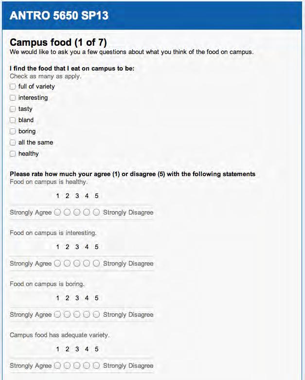 ONLINE SURVEY Online survey using Google Drive (n = 356) to measure self-report of student