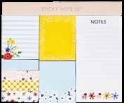 cover design NEW! FLORAL DAISY STICKY NOTE SET 550422 $7.50 7¼ x 6 NEW!