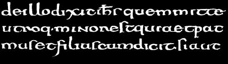Half Uncials Minuscules ( lowercase letterforms) True