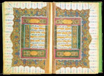 Islamic Manuscripts Illumination, 13-19c The manuscript is written on a highly polished paper in an elegant script.