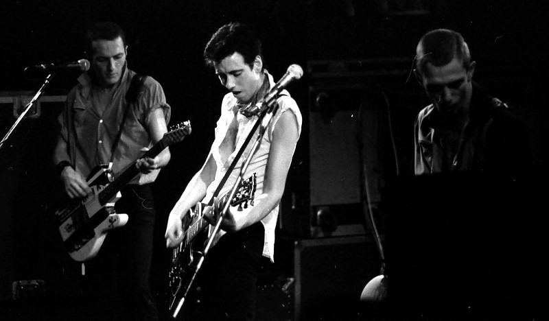 The Clash, performing in 1980 Punk rock lyrics are typically frank and confrontational; compared to the lyrics of other popular music genres, they frequently comment on social and political issues.