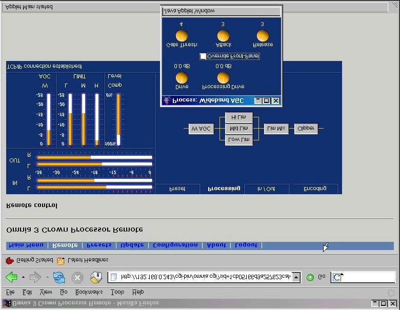 4.2.9 The first section in the processing window is the Wideband AGC control.