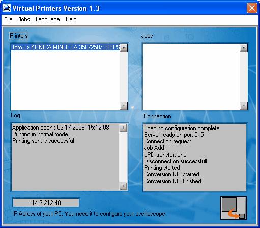 Applications (cont'd.) Applications d) Virtual Printers "Virtual Printers" is an application that must be installed on a PC running Windows 2000, XP or Vista.