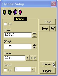 Calibrating the Infiniium Oscilloscope and Probe 9 Figure 21 Channel Dialog Box