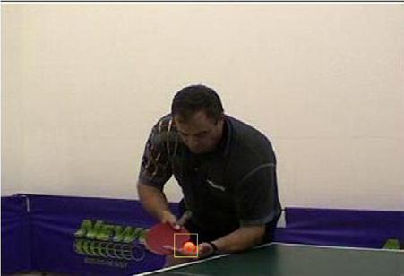 (a) (b) (c) (d) Figure 4. Example video frames showing detection of the ball (Video source: courtesy of ITTF Umpires and Referees Committee) VI.