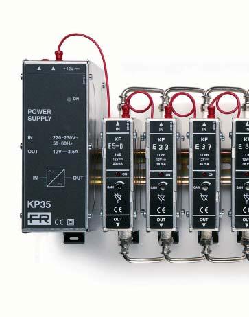 << The K Series system >> Single channel modules Power supply for all
