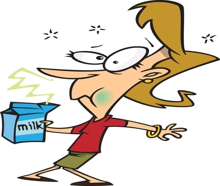 IF Milk is curdled, outdated and lumpy would you Keep it because you don t know when you might get to the store?