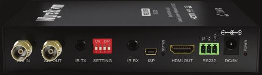 New SDI (Coax) Extenders 50m HDMI over SDI Cascading Extender with 2-way IR & RS232 Transmits 1080p 3D video @ 24-bit colour up to 50m of coaxial