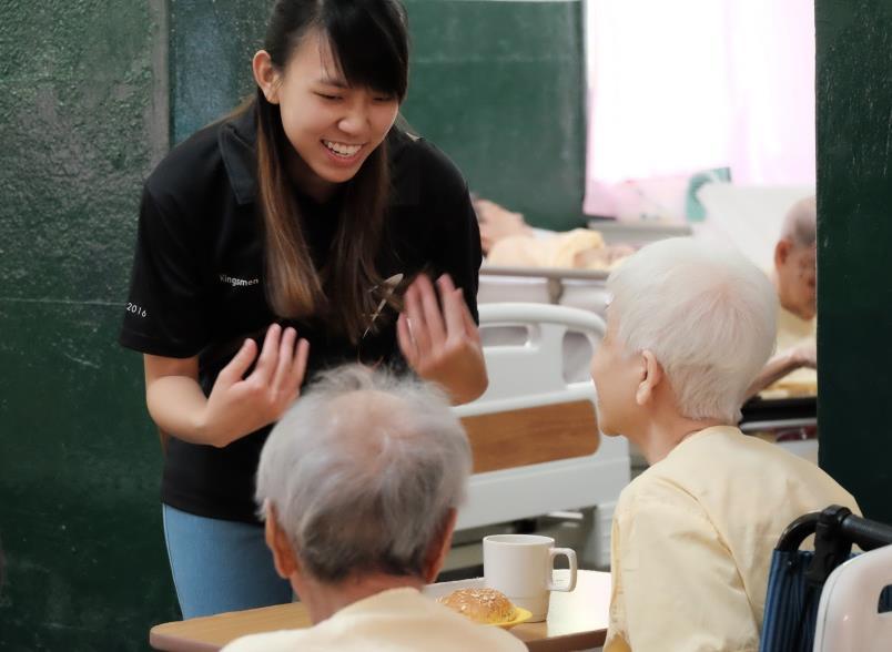 With a gentle touch, simple hug and sincere heart, we brought smiles to the elderly s faces.