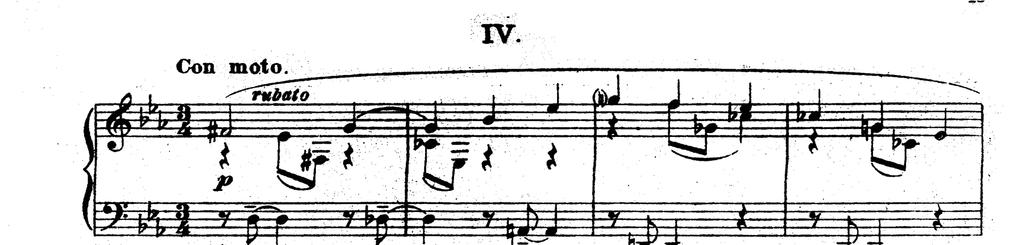 clear eight bar phrase melody against a syncopated accompaniment