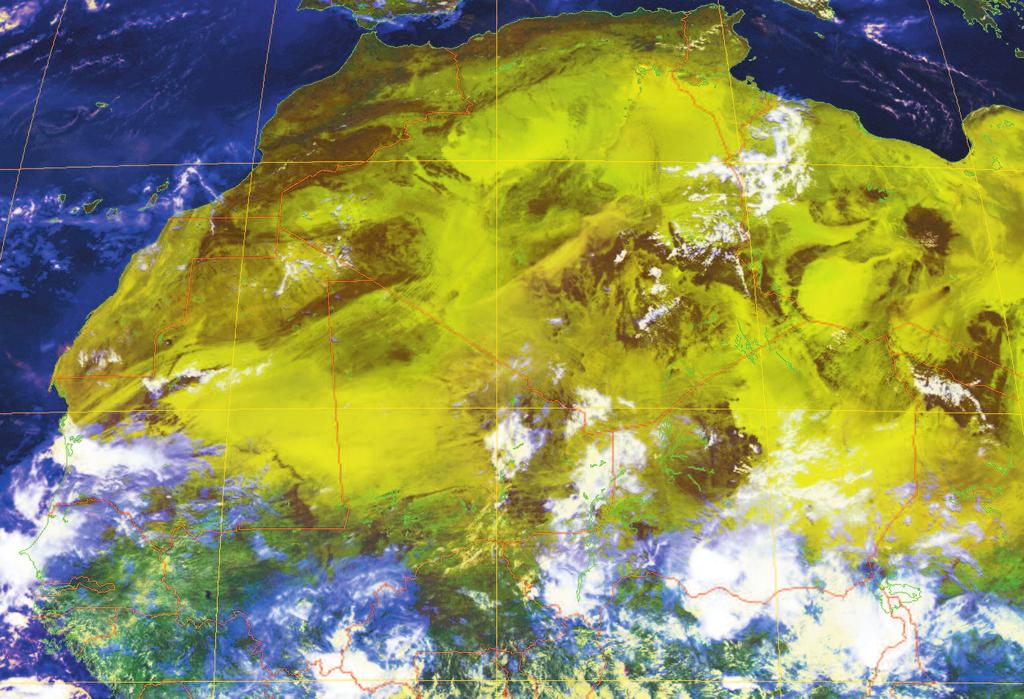 LRIT/HRIT systems Acquisition, processing and display systems for LRIT and HRIT data from EUMETCast, MSG, GOES and MTSAT Copyright 200 EUMETSAT ➐ Section of a multi-plane MSG HRIT image composed of