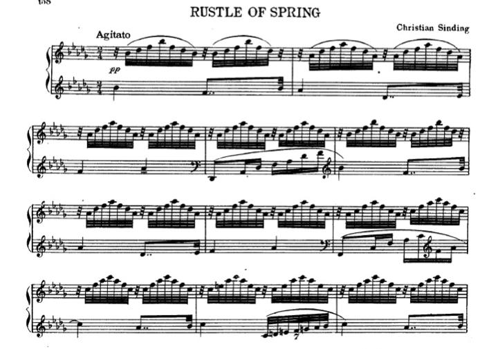 Phantom Melodies Frühlingsrauschen ( Rustle of Spring ) played fast and at 1/4 speed (exit slideshow)