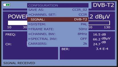 English USER S MANUAL. TV EXPLORER HD + PLP Constellation Rotation PLP ID: PLP Code Rate: It shows if the constellation is rotated (ON) or not (OFF). It is the PLP identifier.