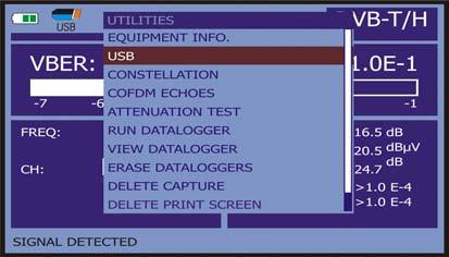 Figure 63.- The USB menu has the following options: - Copy To Pendrive.